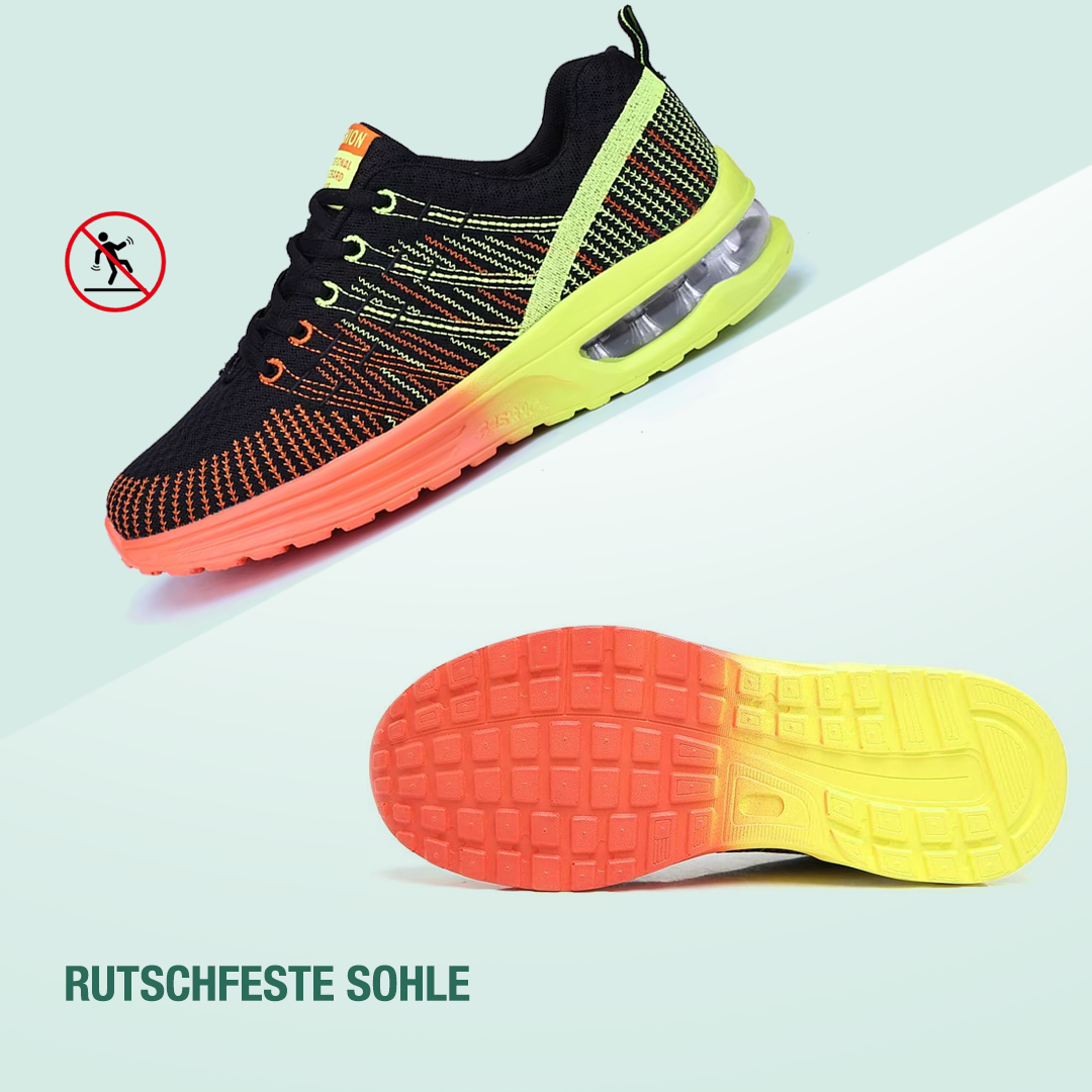 Hildaschritt Orthopädische Schuhe - Lindgrün Orange