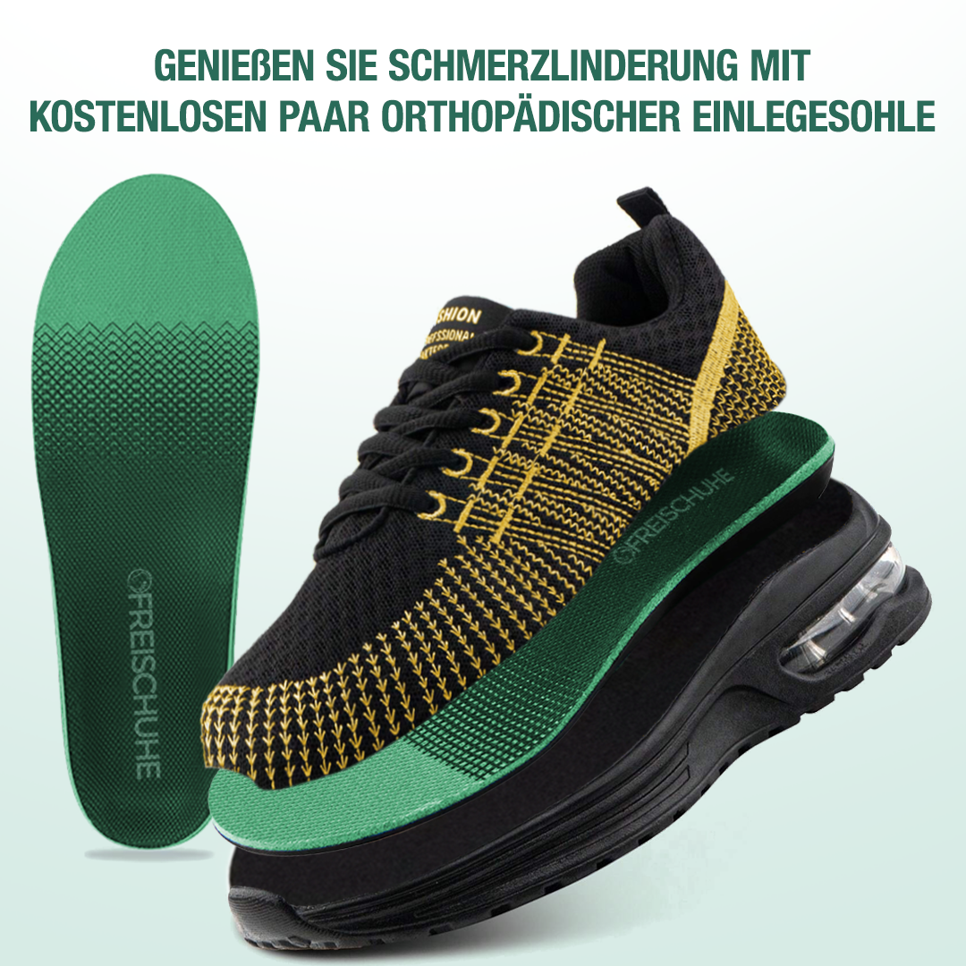 Hildaschritt Orthopädische Schuhe - Schwarz Gelb