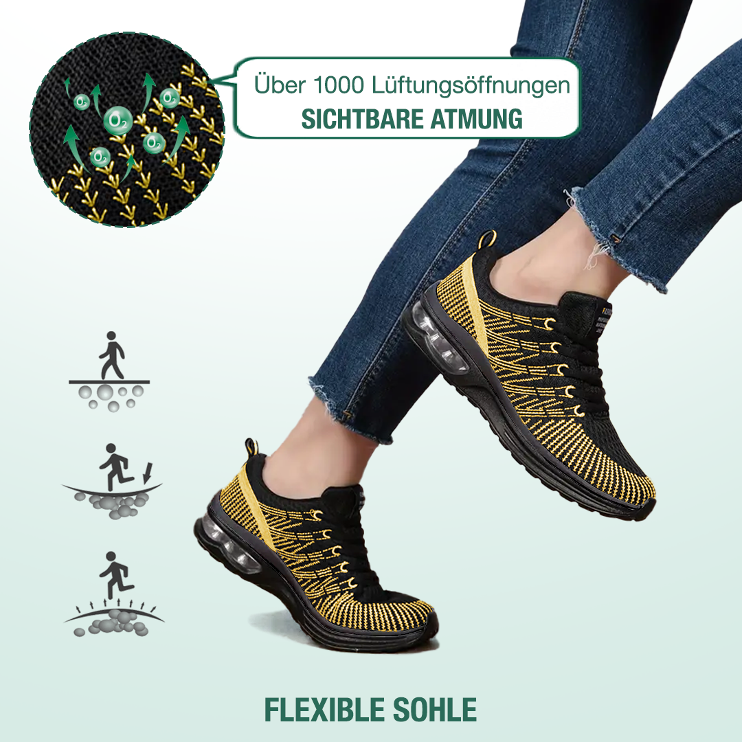 Hildaschritt Orthopädische Schuhe - Schwarz Gelb