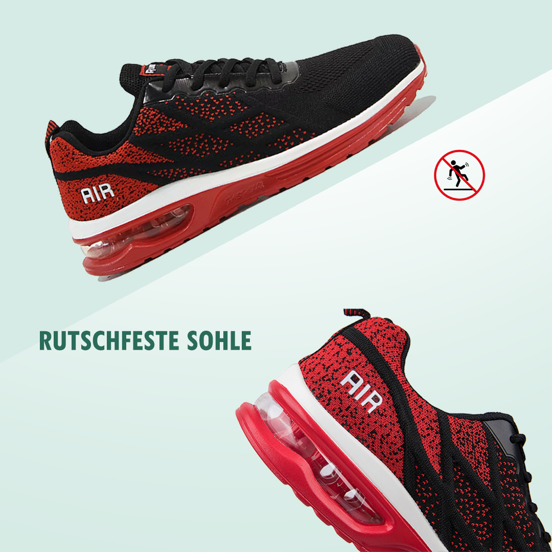 LuftFlex Orthopädische Schuhe Mesh - Rot Schwarz