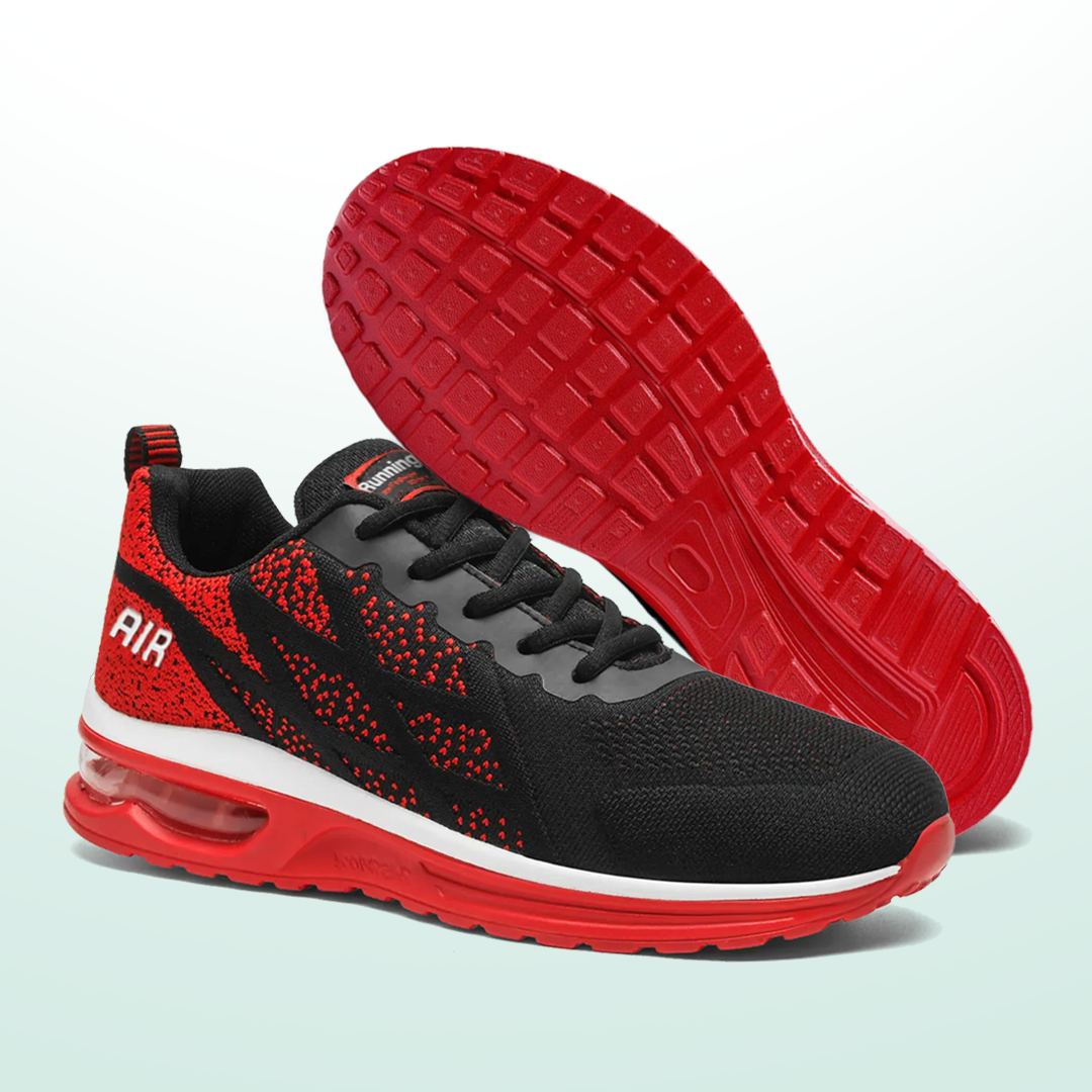 LuftFlex Orthopädische Schuhe Mesh - Rot Schwarz