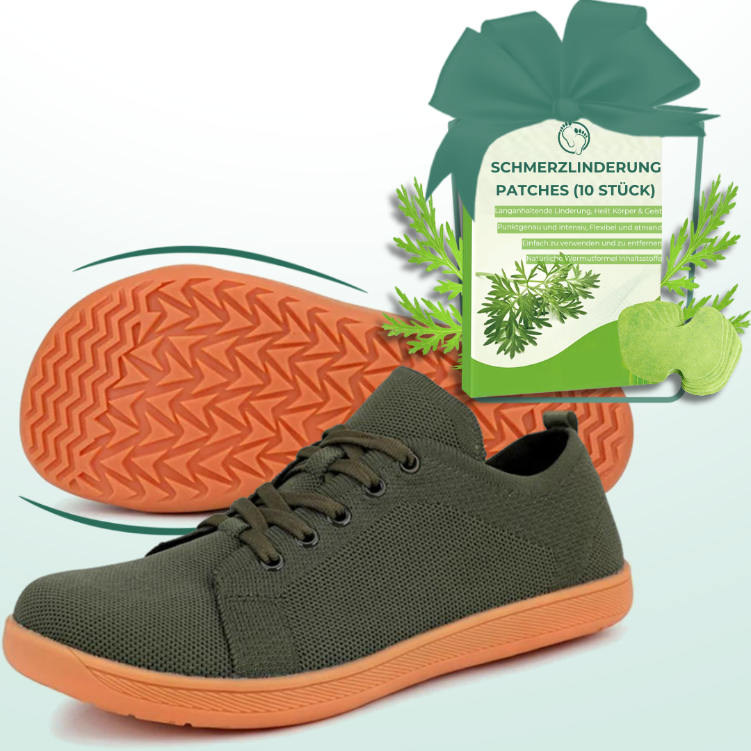 Lorry Vamp Barfußschuhe Knit Dunkle - Natürliche und Flott Unterwegs