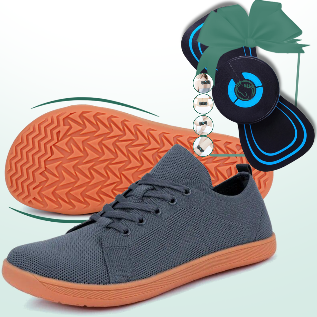 Lorry Vamp Barfußschuhe Knit Grau - Rundum Verwöhnung