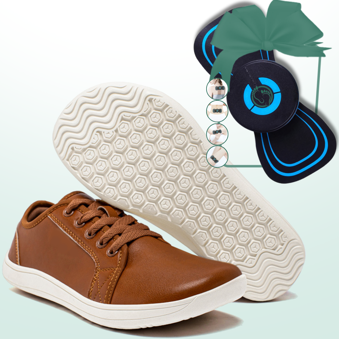 Lorry Vamp Barfußschuhe Leder Braun - Barfuß und Massagespektakel