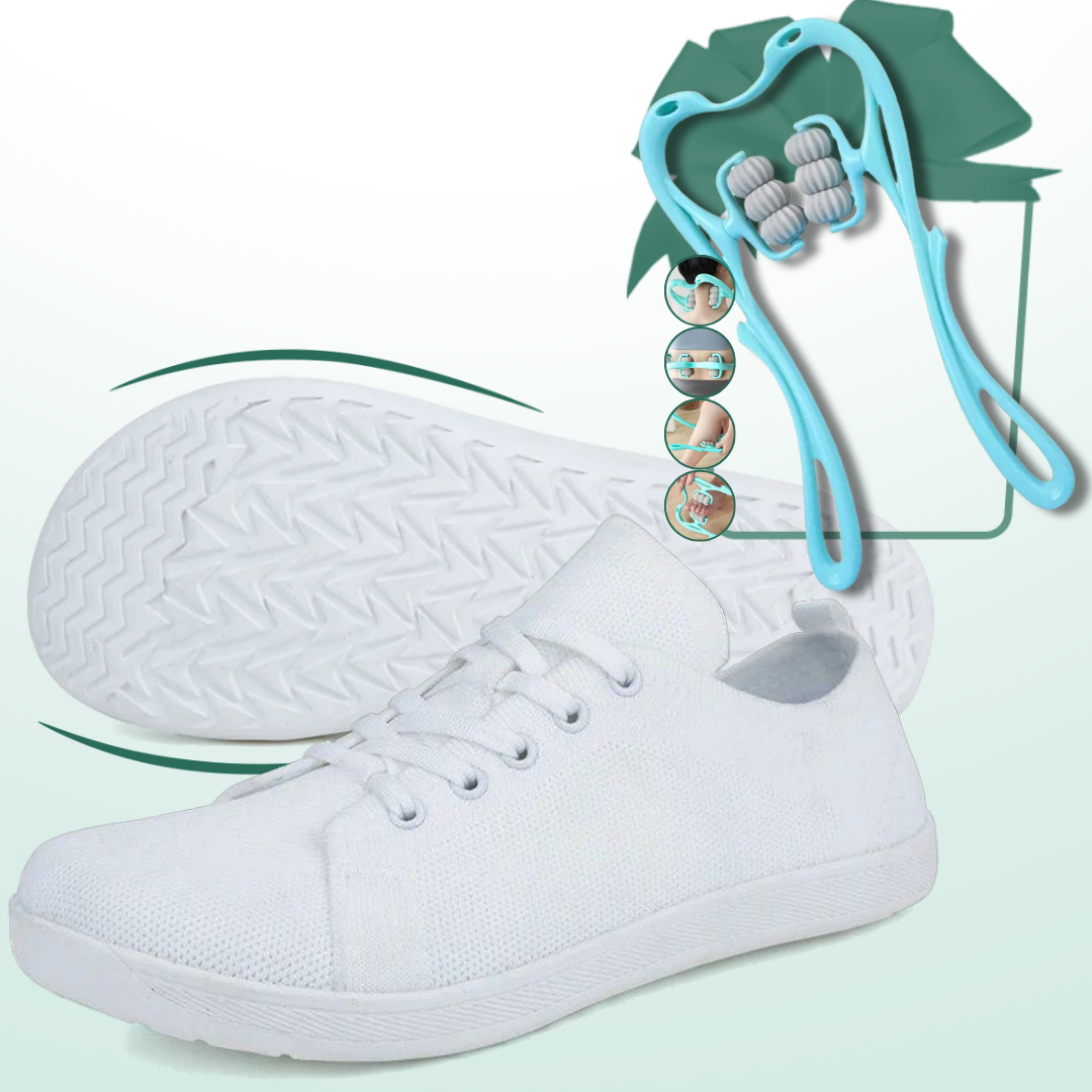 Lorry Vamp Barfußschuhe Knit Weiß - Barfuß und Handheld-Harmonie