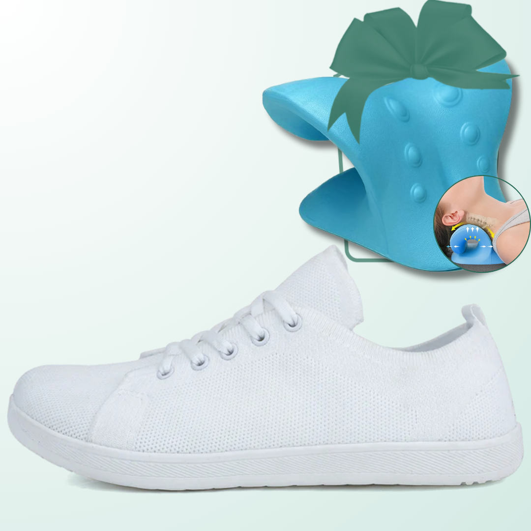 Lorry Vamp Barfußschuhe Knit Weiß - Barfuß und Nackenschmeichler