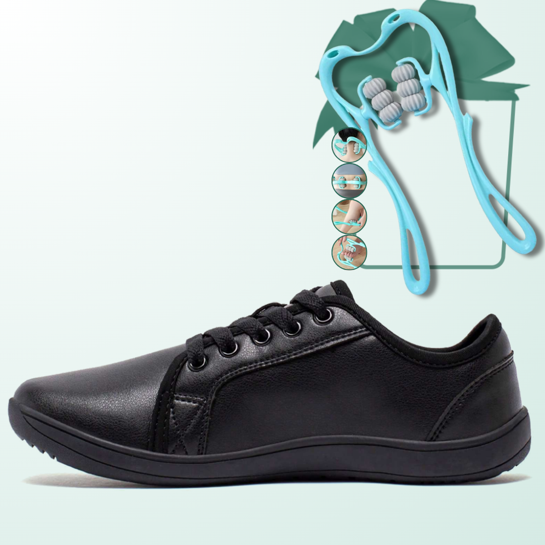 Lorry Vamp Barfußschuhe Leder Schwarz - Barfußabenteuer und Handharmonie