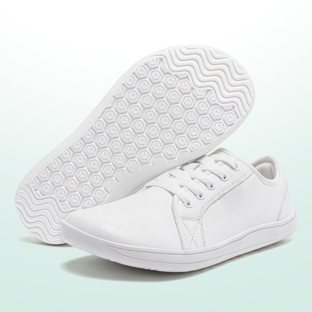 Lorry Vamp Barfußschuhe Leder - Weiß