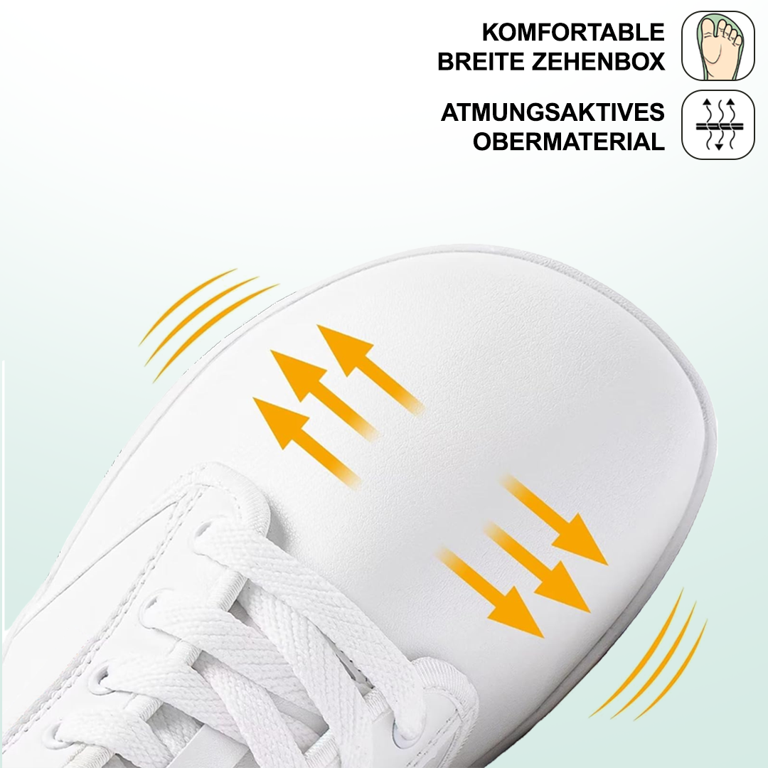 Lorry Vamp Barfußschuhe Leder Weiß - Barfußabenteuer und Handharmonie