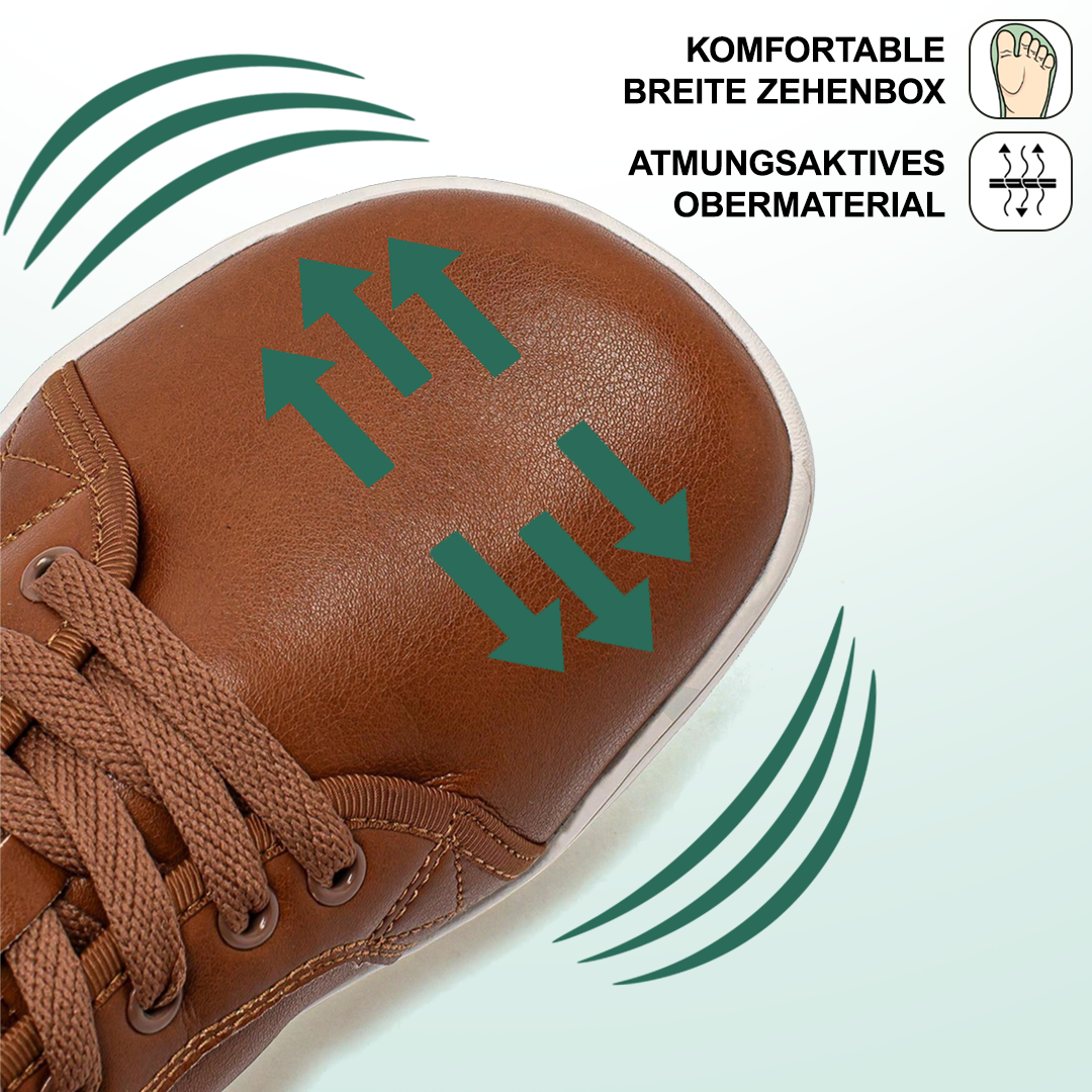 Lorry Vamp Barfußschuhe Leder - Braun