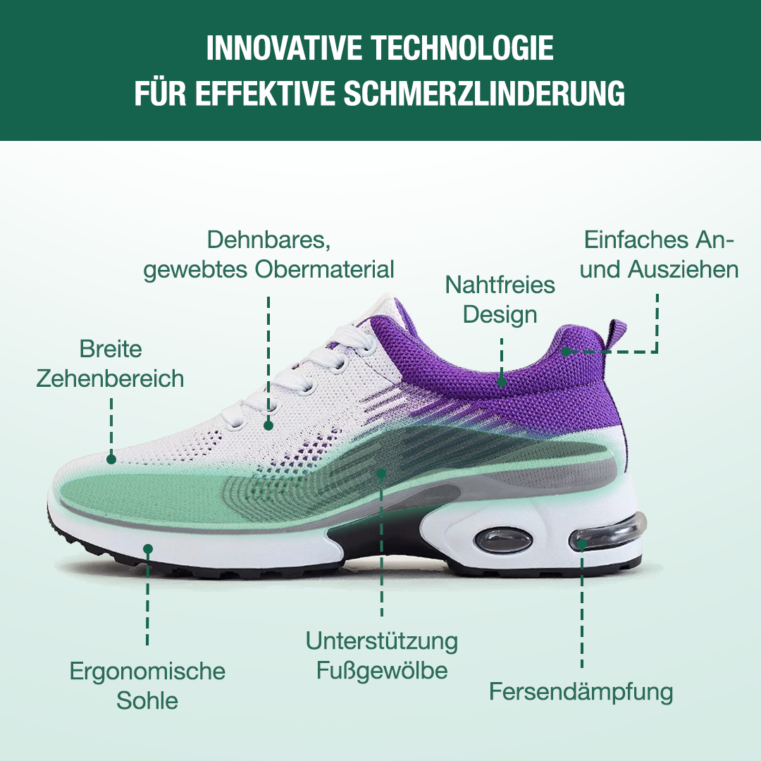 WalkMora Orthopädische Schuhe - Weiß Lila
