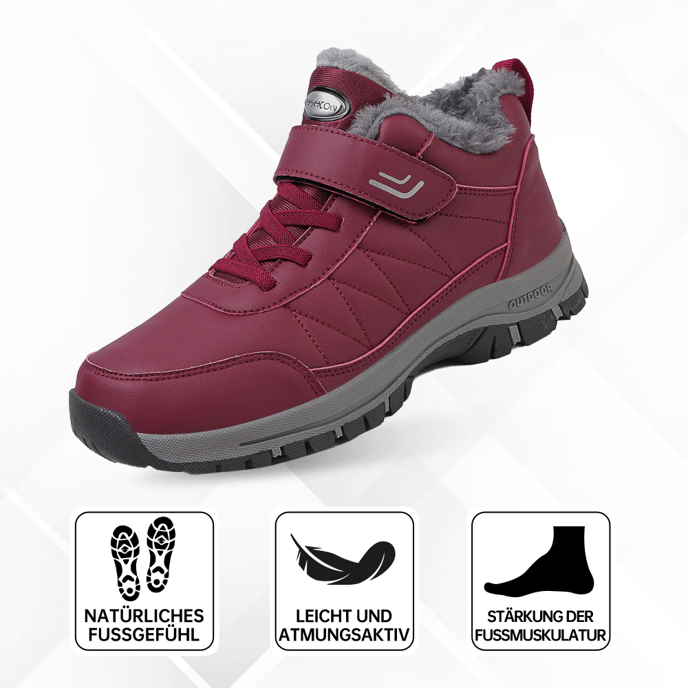 OrthoStabil Leder - Schmerzlindernde, Wasserdichte & Isolierte Ergonomische Komfortschuhe