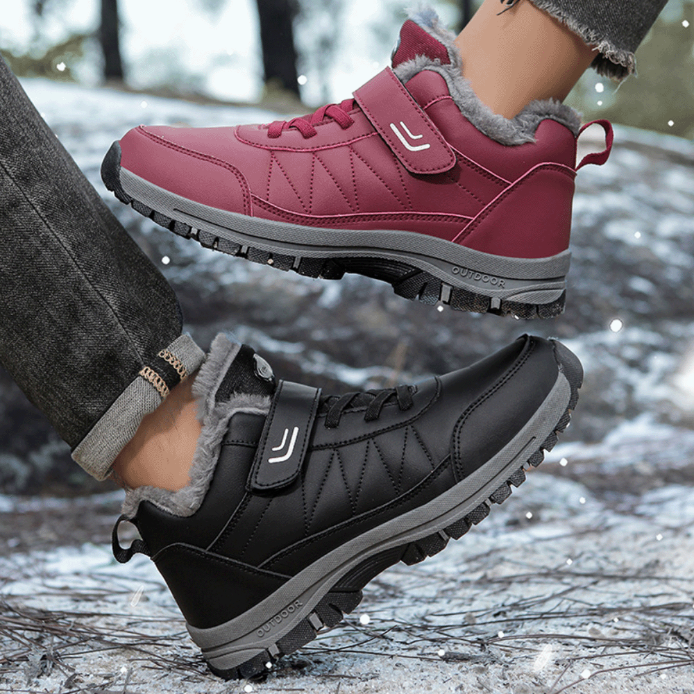 OrthoStabil Leder - Schmerzlindernde, Wasserdichte & Isolierte Ergonomische Komfortschuhe