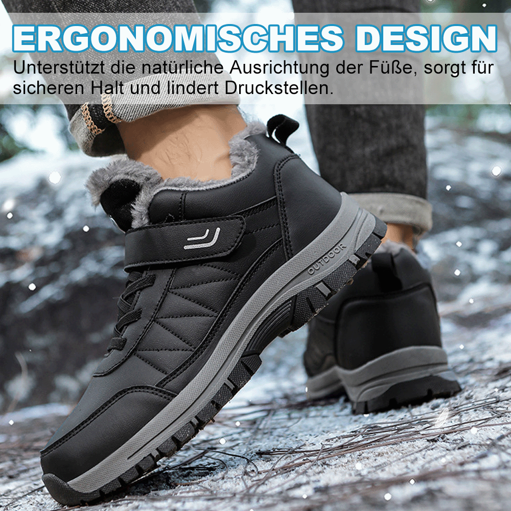 OrthoStabil Leder - Schmerzlindernde, Wasserdichte & Isolierte Ergonomische Komfortschuhe