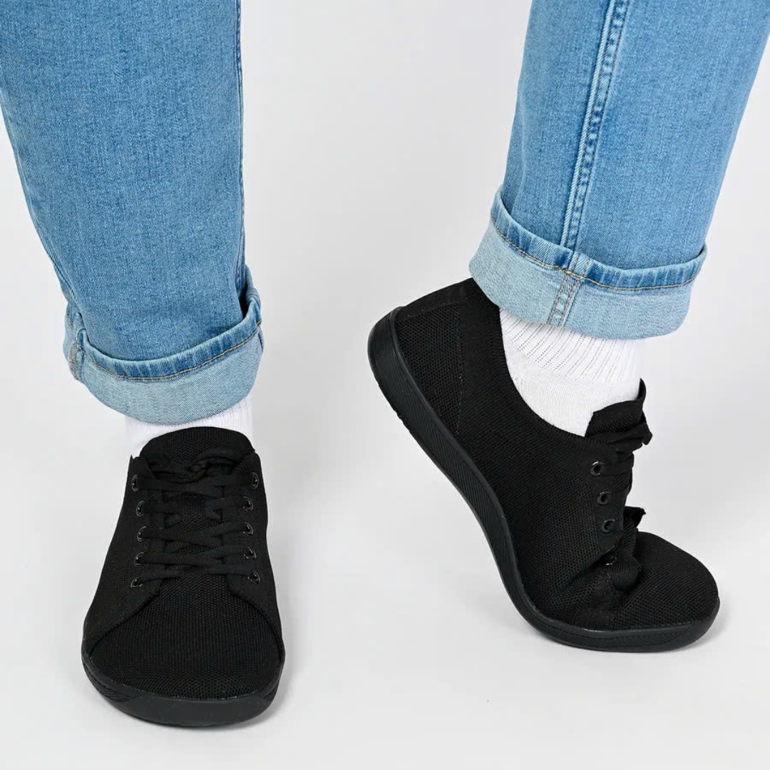 Lorry Vamp Barfußschuhe Knit - Schwarz