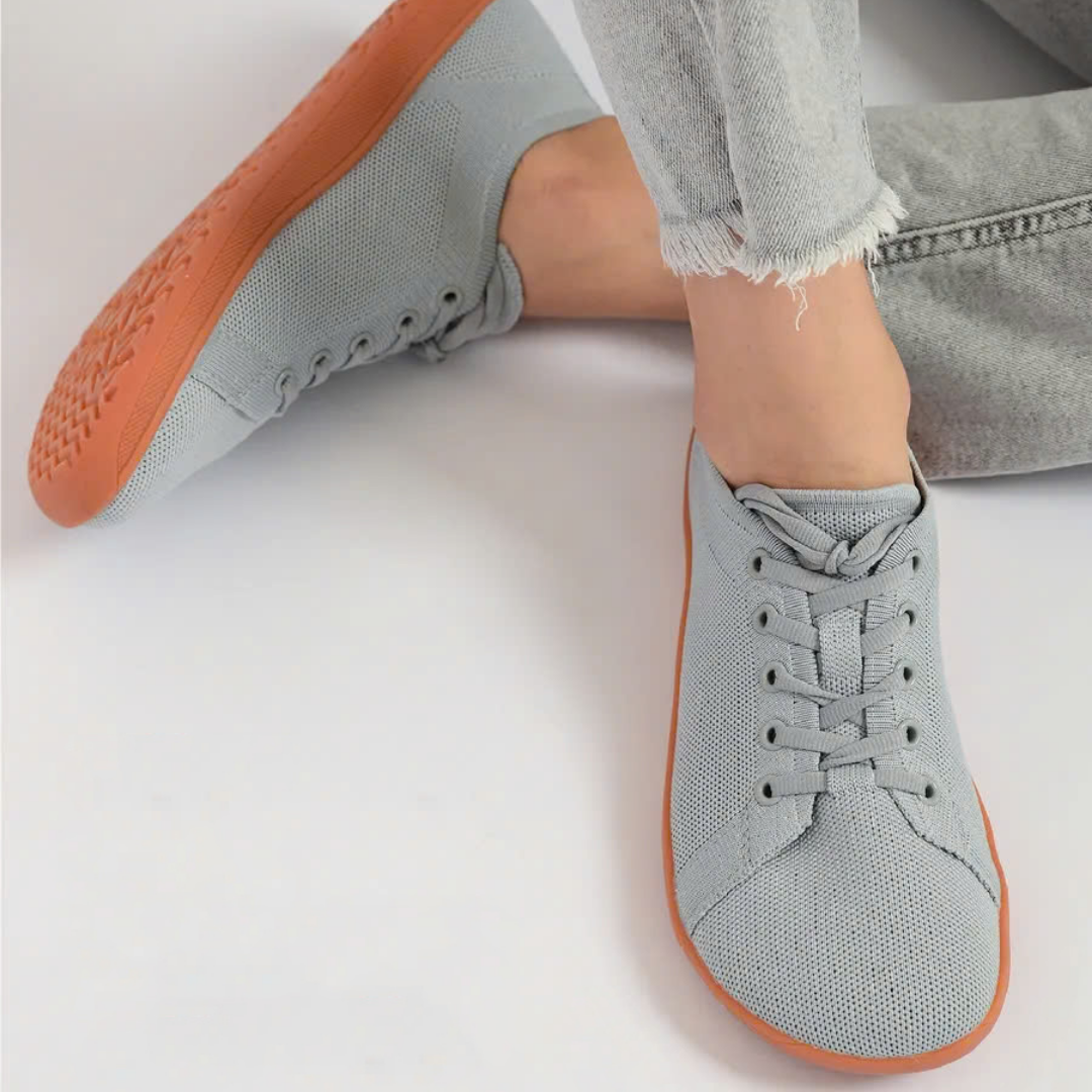 Lorry Vamp Barfußschuhe Knit - Hellgrau