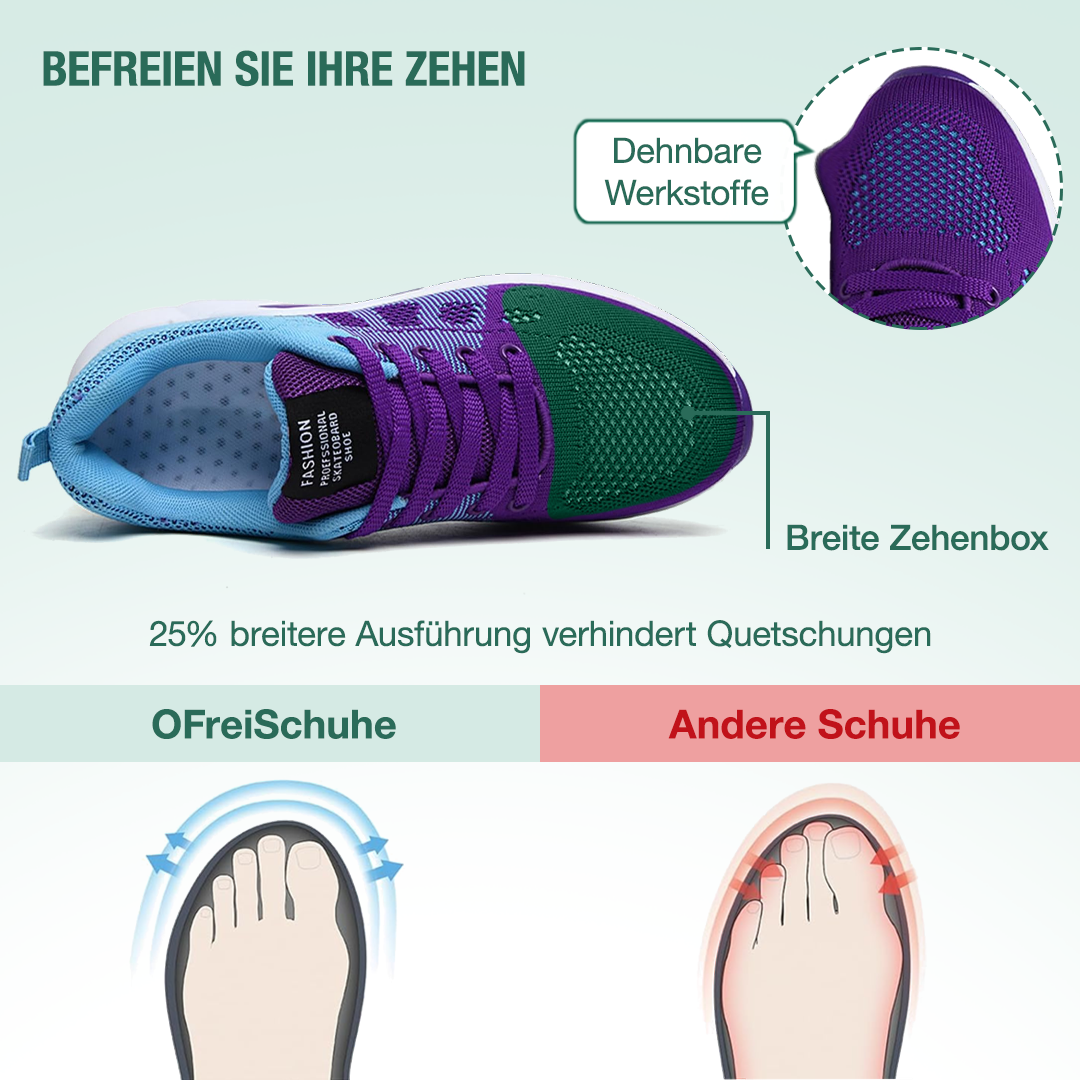 Friedensfuß Orthopädische Schuhe - Blau Lila