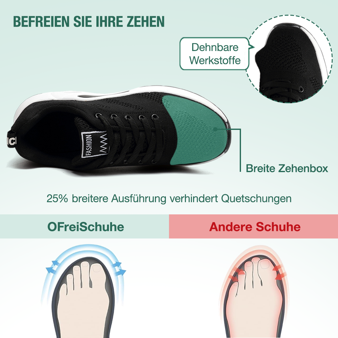 Friedensfuß Orthopädische Schuhe - Schwarz