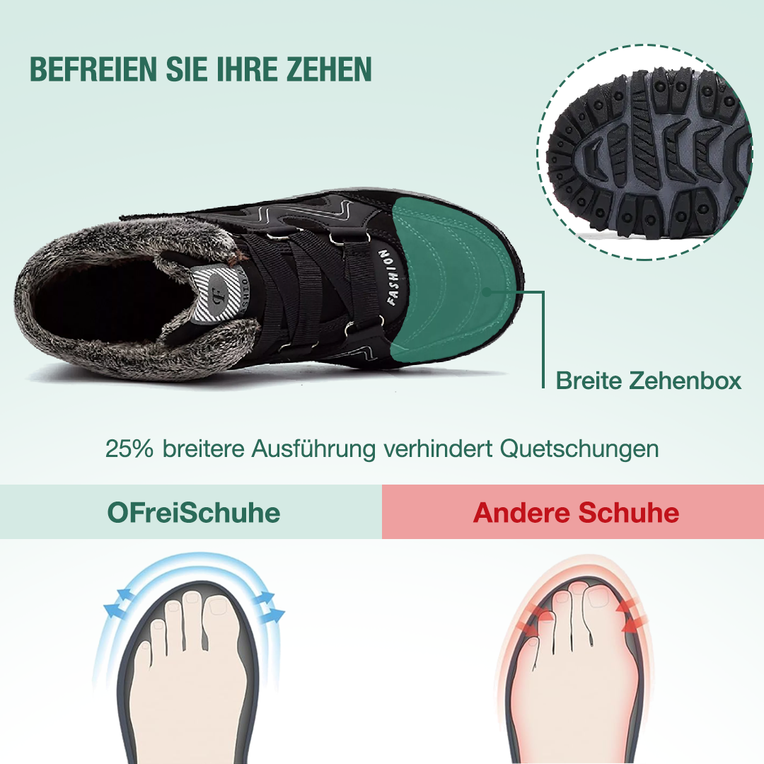 Solvema Orthopädische Winterschuhe - Schwarz