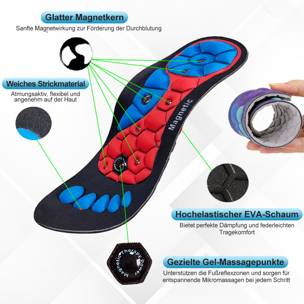 AirSole - Zuschneidbare Magnet-Einlegesohlen