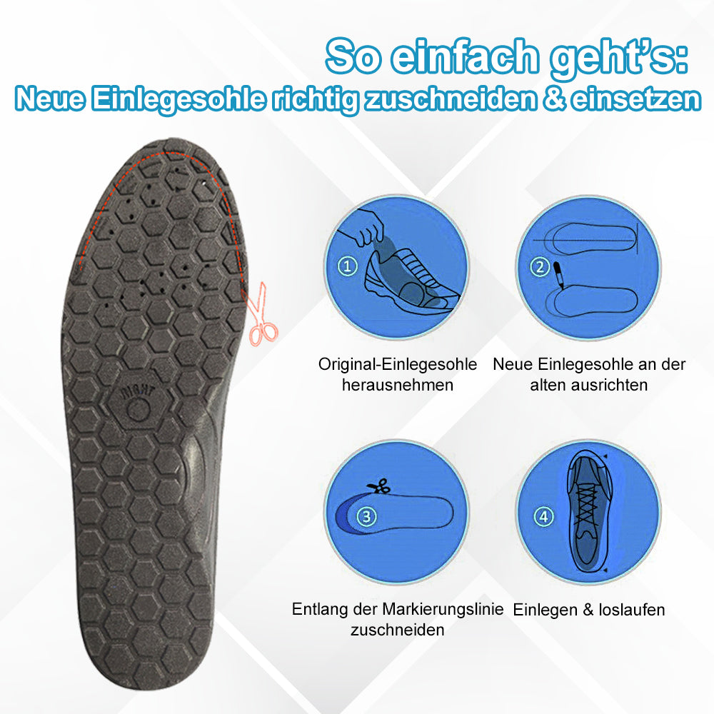 AirSole - Zuschneidbare Magnet-Einlegesohlen