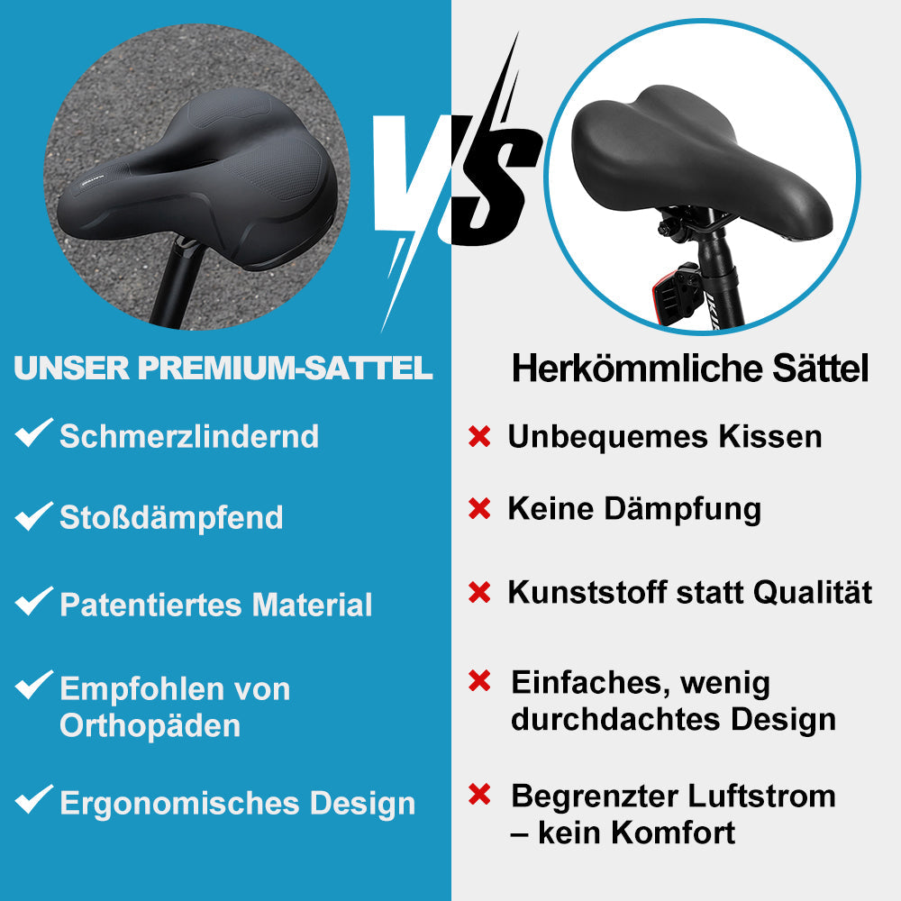 Airsattel - Orthopädischer Schmerzlindernder Radsattel Für Alle Fahrräder