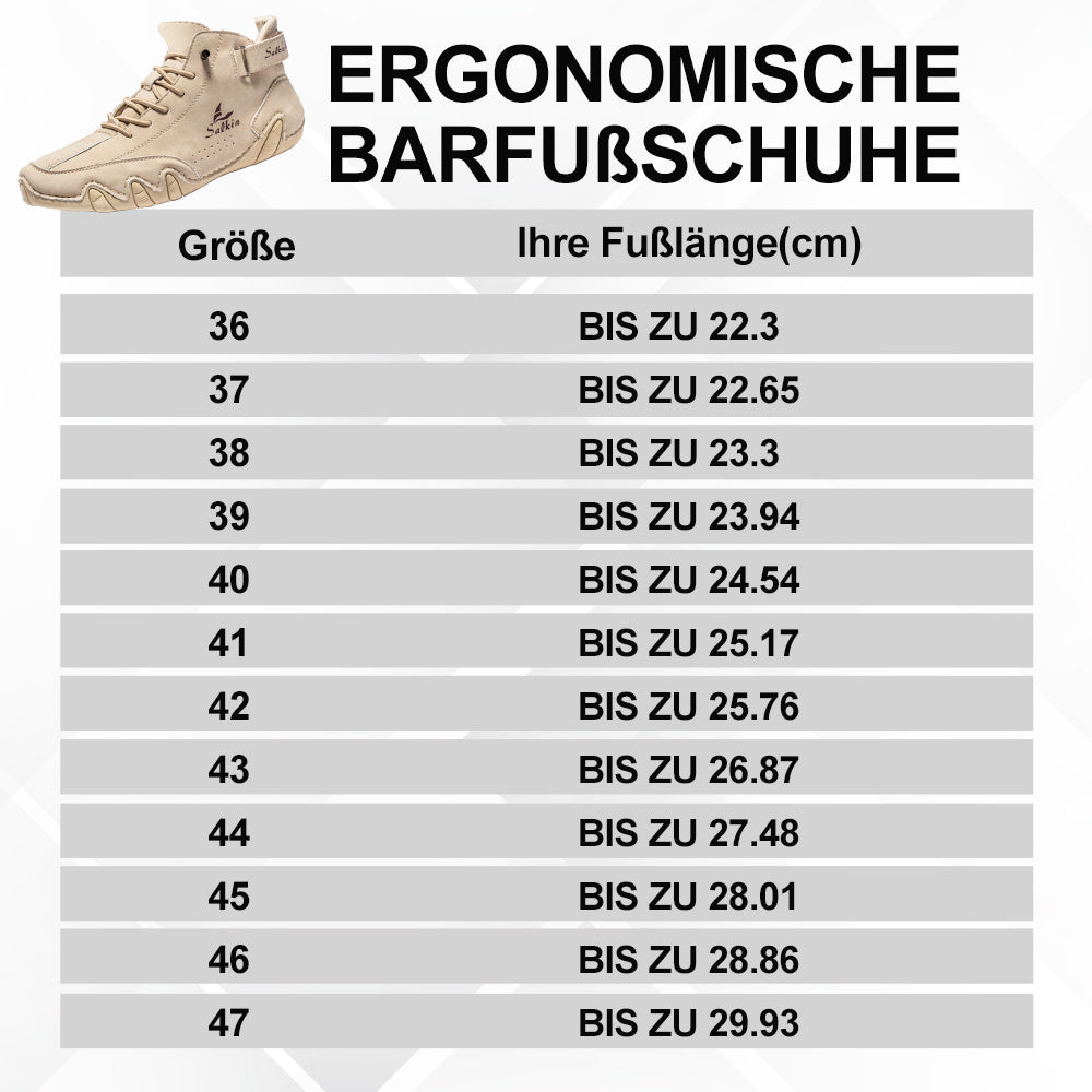 OrthoFit - Orthopädische, Wasserdichte & Rutschfeste Leder-Barfußschuhe