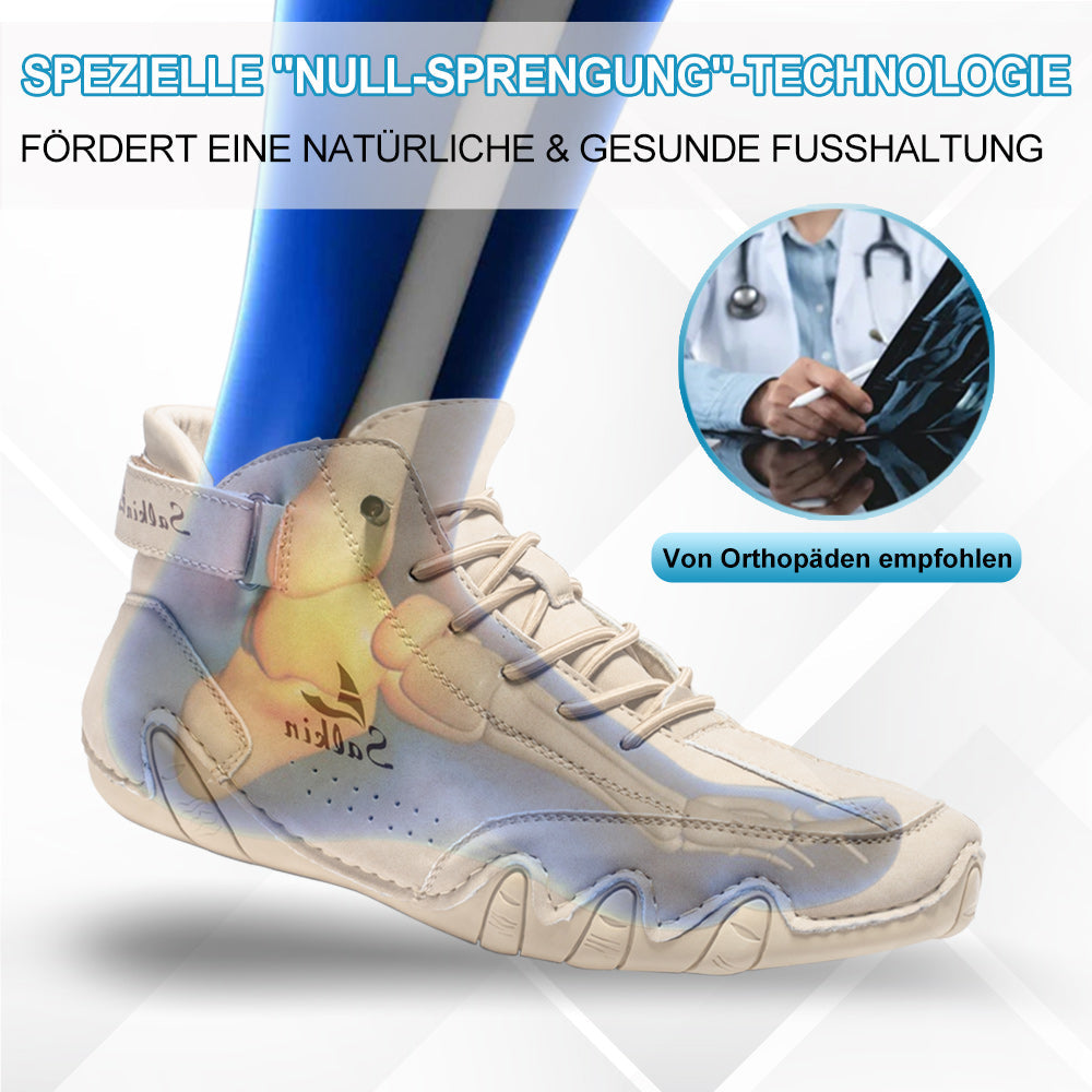 OrthoFit - Orthopädische, Wasserdichte & Rutschfeste Leder-Barfußschuhe