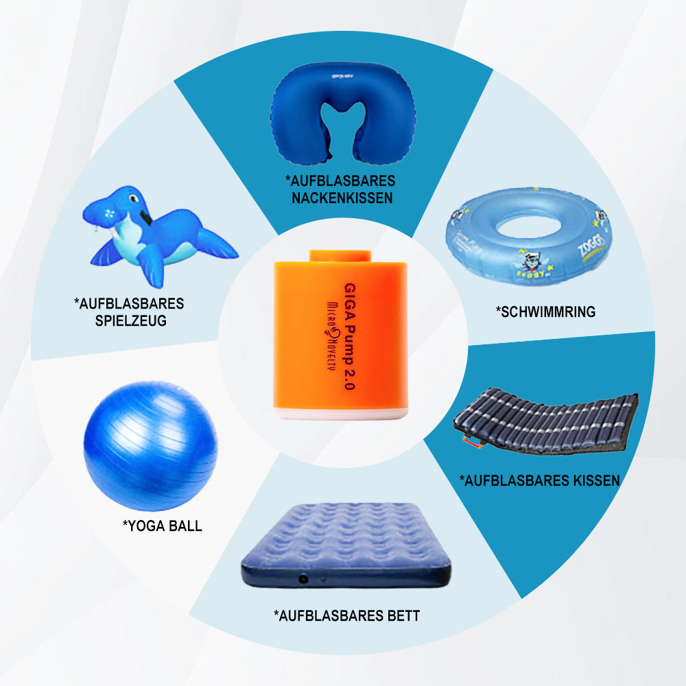 MAXI TurboPump - Tragbare Elektrische Mini-Luftpumpe
