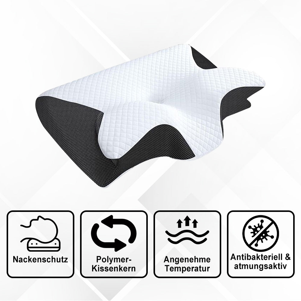 Premium Schlafkissen - Ergonomisch Geformt Für Spürbare Schmerzentlastung