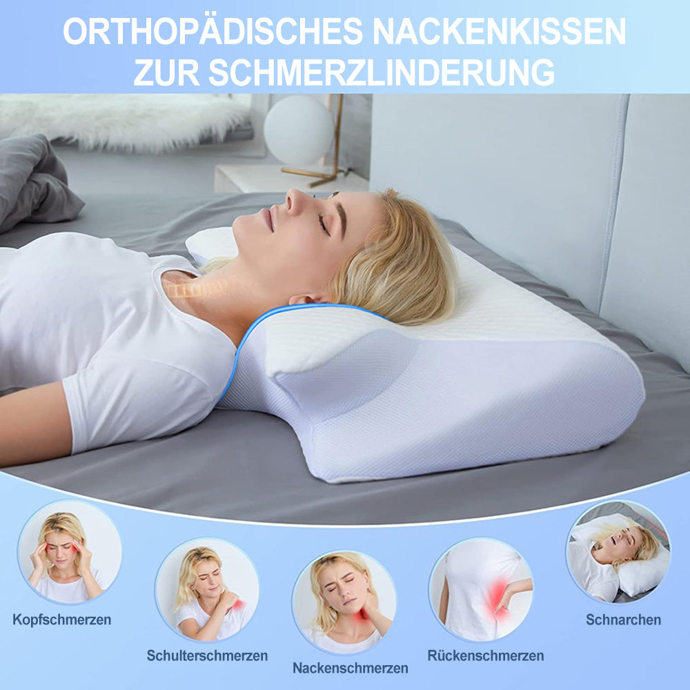 Premium Schlafkissen - Ergonomisch Geformt Für Spürbare Schmerzentlastung