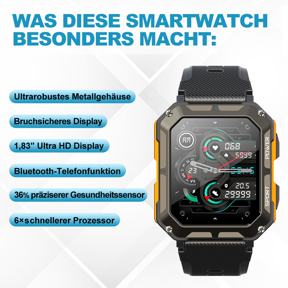 HealthForce - Die Unzerstörbare Zertifizierte Militär-Gesundheitsuhr