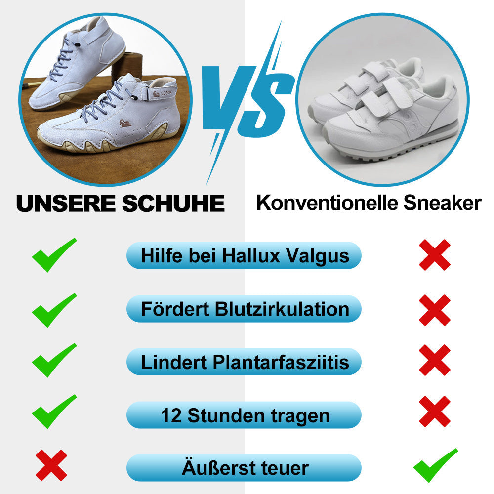OrthoFlex - Ergonomische, Wasserdichte, Schmerzlindernde Leder-Barfußschuhe