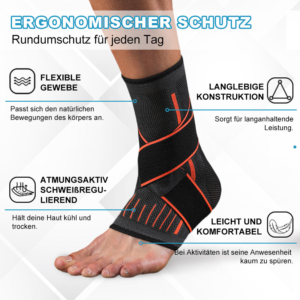OrthoSole - Ergonomische Knöchelstütze Mit Kompressionsband Gegen Verstauchungen