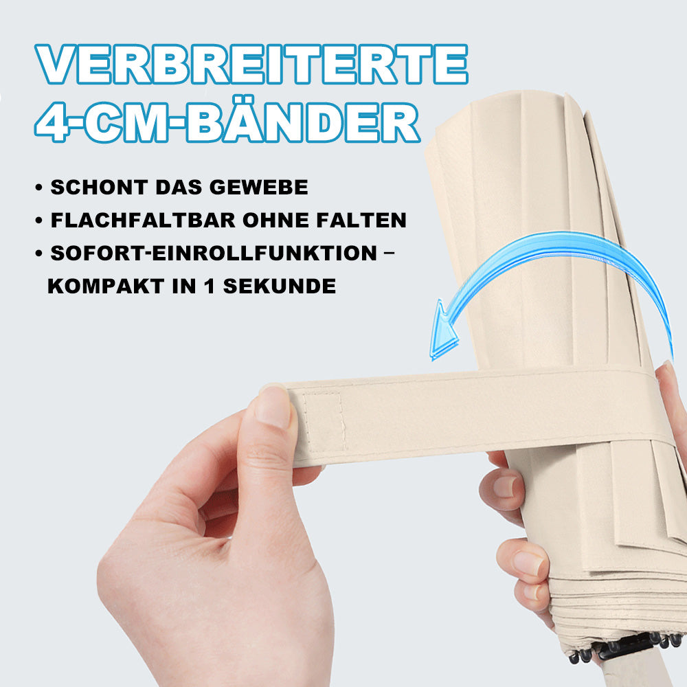 RainShield - Kompakter Reiseschirm Mit Windschutz – Automatisch Öffnen/Schließen & Verstärktes Rahmen