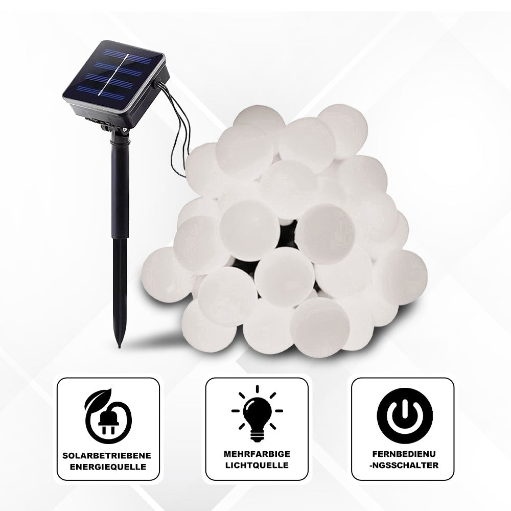 Solare Lichterkette Für Garten & Terrasse – Kabellos & Wetterfest