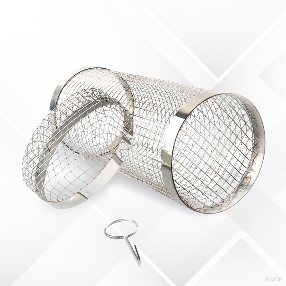 Outdoor BBQ Drehbarer Edelstahl-Grillkorb