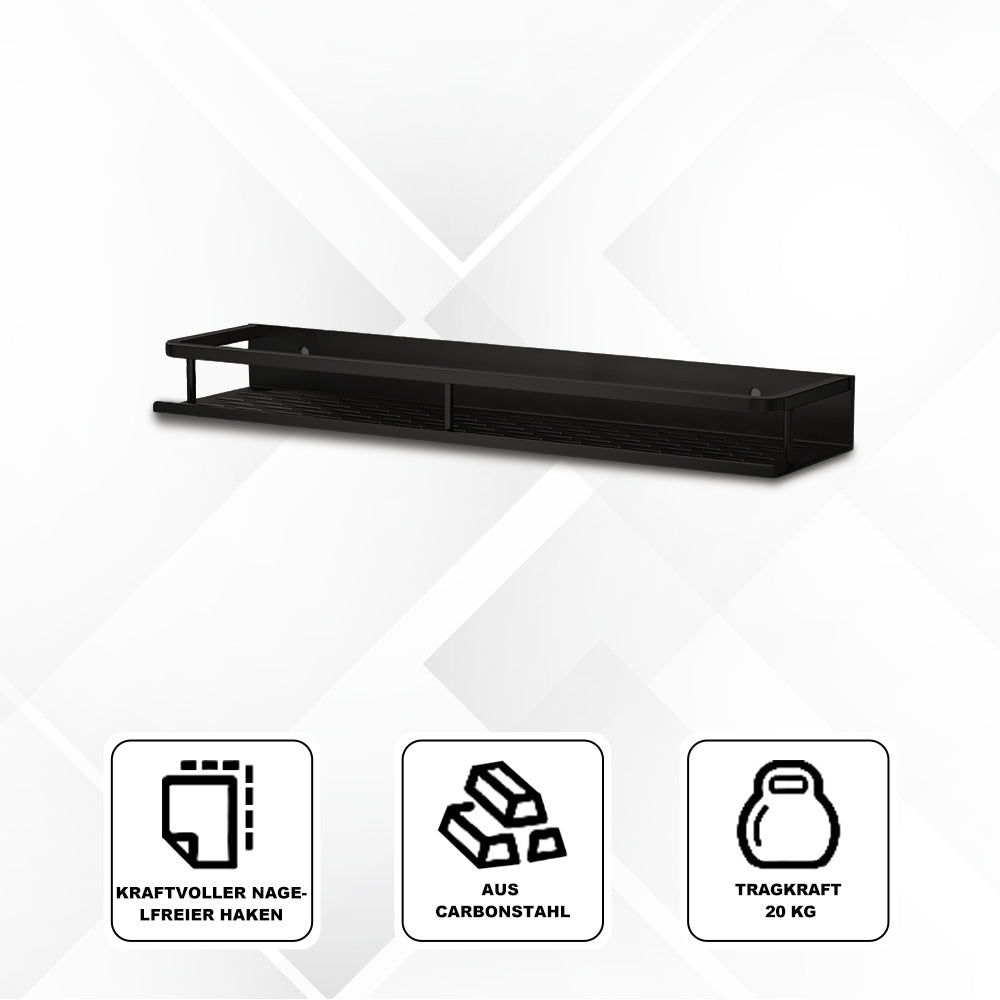 Zeitgemässes Regal In Grau/Schwarz – Perfekt Für Küche & Bad