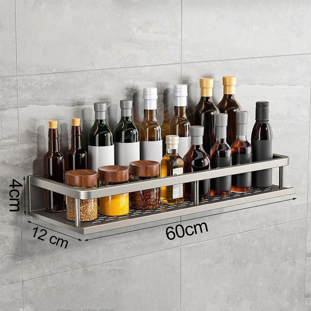 Zeitgemässes Regal In Grau/Schwarz – Perfekt Für Küche & Bad