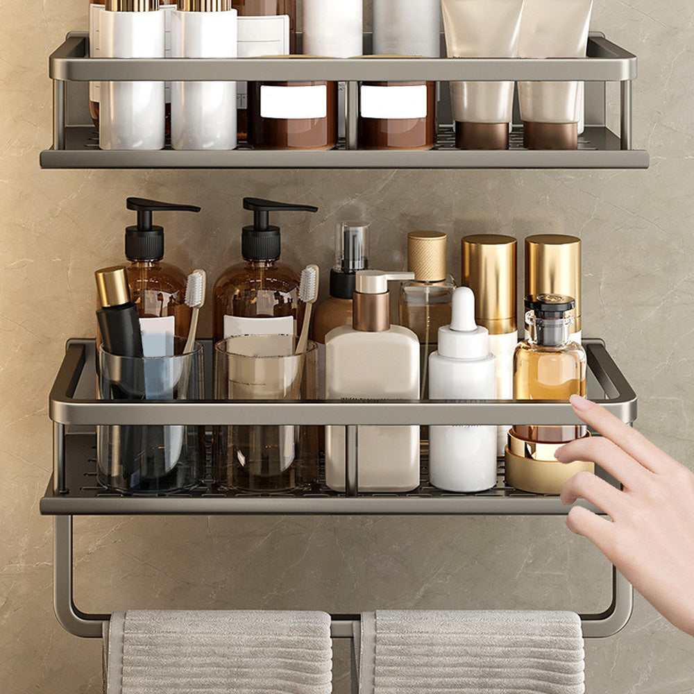 Zeitgemässes Regal In Grau/Schwarz – Perfekt Für Küche & Bad