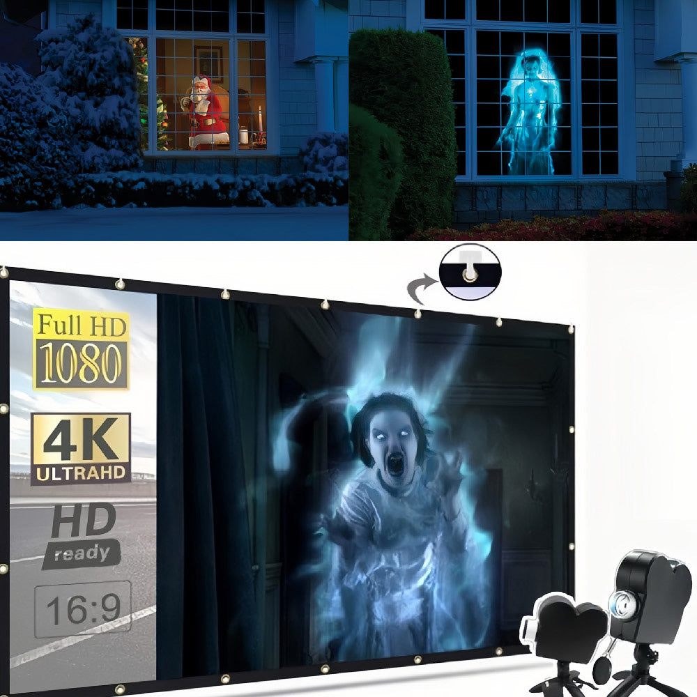 HorrorLight - Schwebende Halloween-Phantome – Holografisch Projiziert