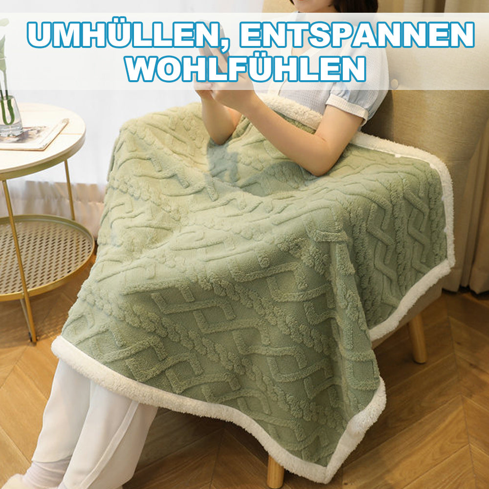 SanftSchlaf - Multifunktionale, Verdickte Winter-Schal-Nickerchendecke