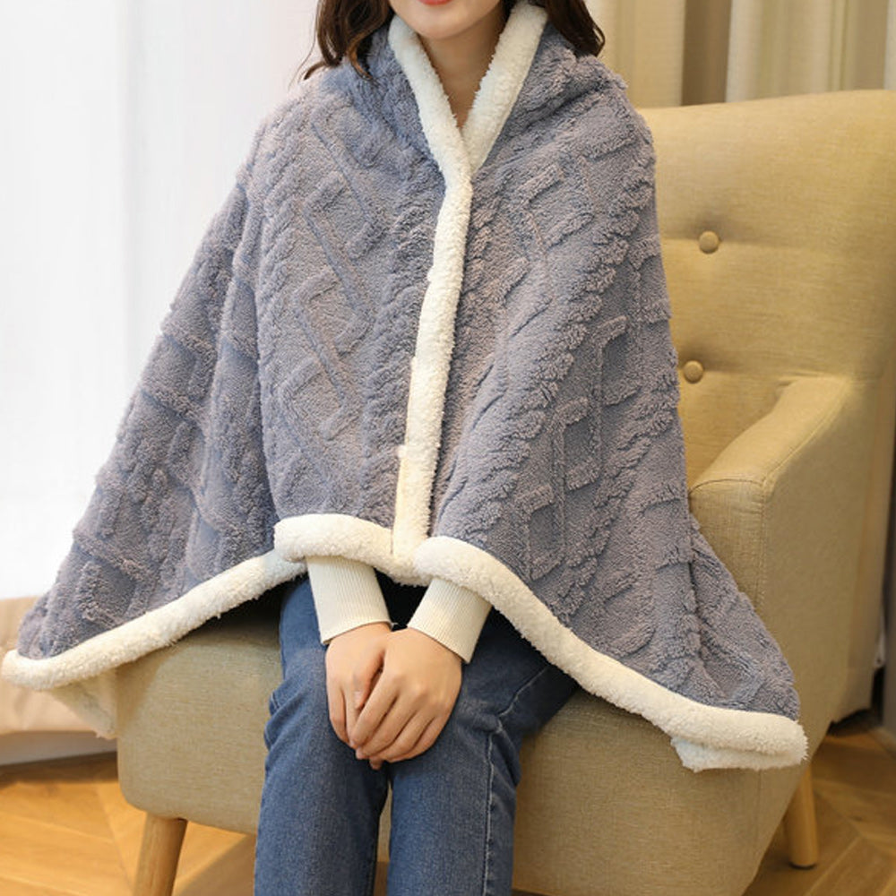 SanftSchlaf - Multifunktionale, Verdickte Winter-Schal-Nickerchendecke