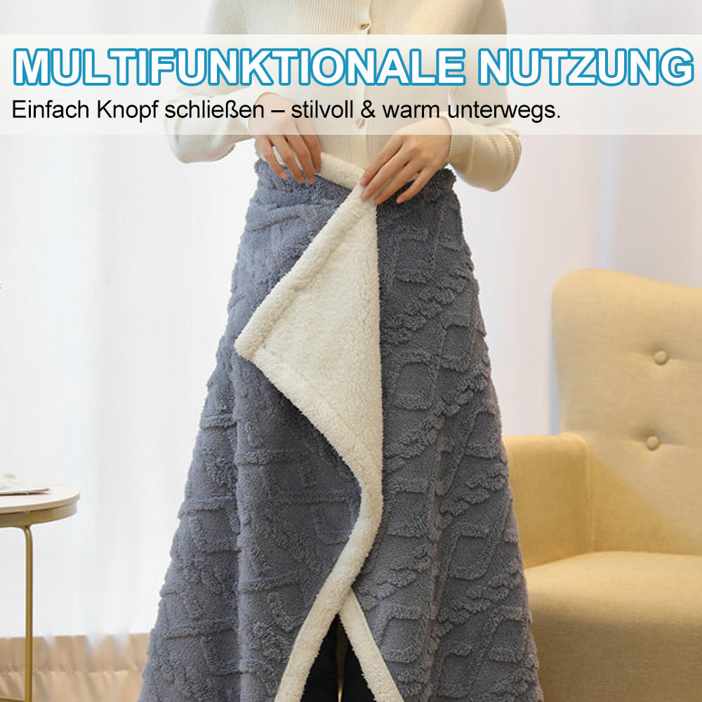 SanftSchlaf - Multifunktionale, Verdickte Winter-Schal-Nickerchendecke