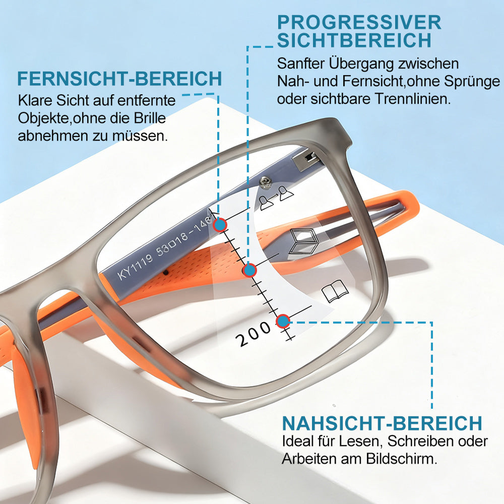 【+1.00 bis +4.00 intelligenter Zoom】Automatisch anpassende Weitsichtbrille - Kein Sehtest erforderlich