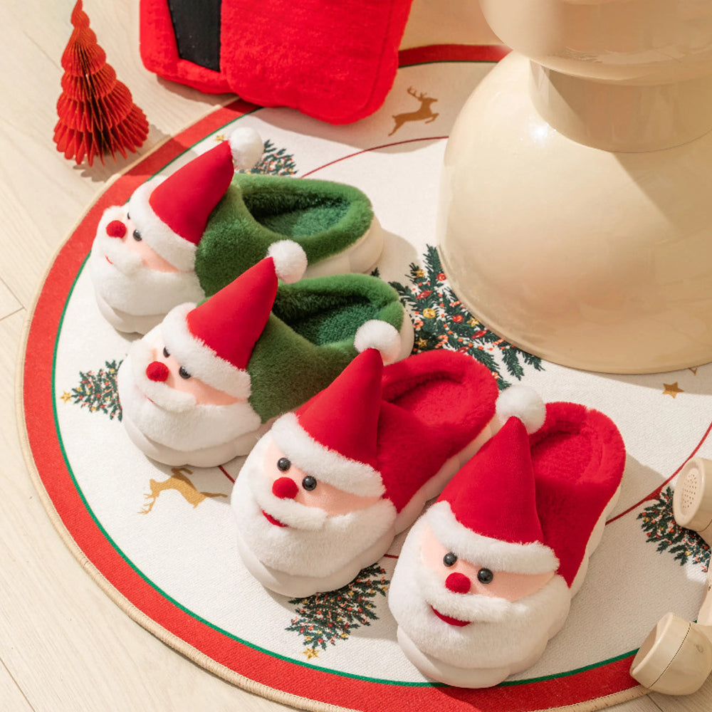 Winterjoy – Weihnachtsmann Hausschuhe - Warme Gemütliche Fest