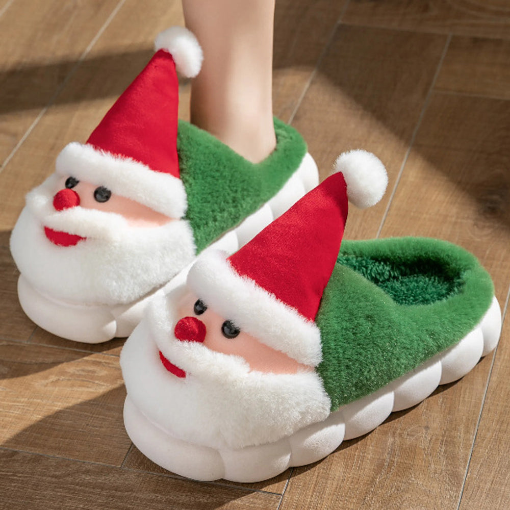 Winterjoy – Weihnachtsmann Hausschuhe - Warme Gemütliche Fest