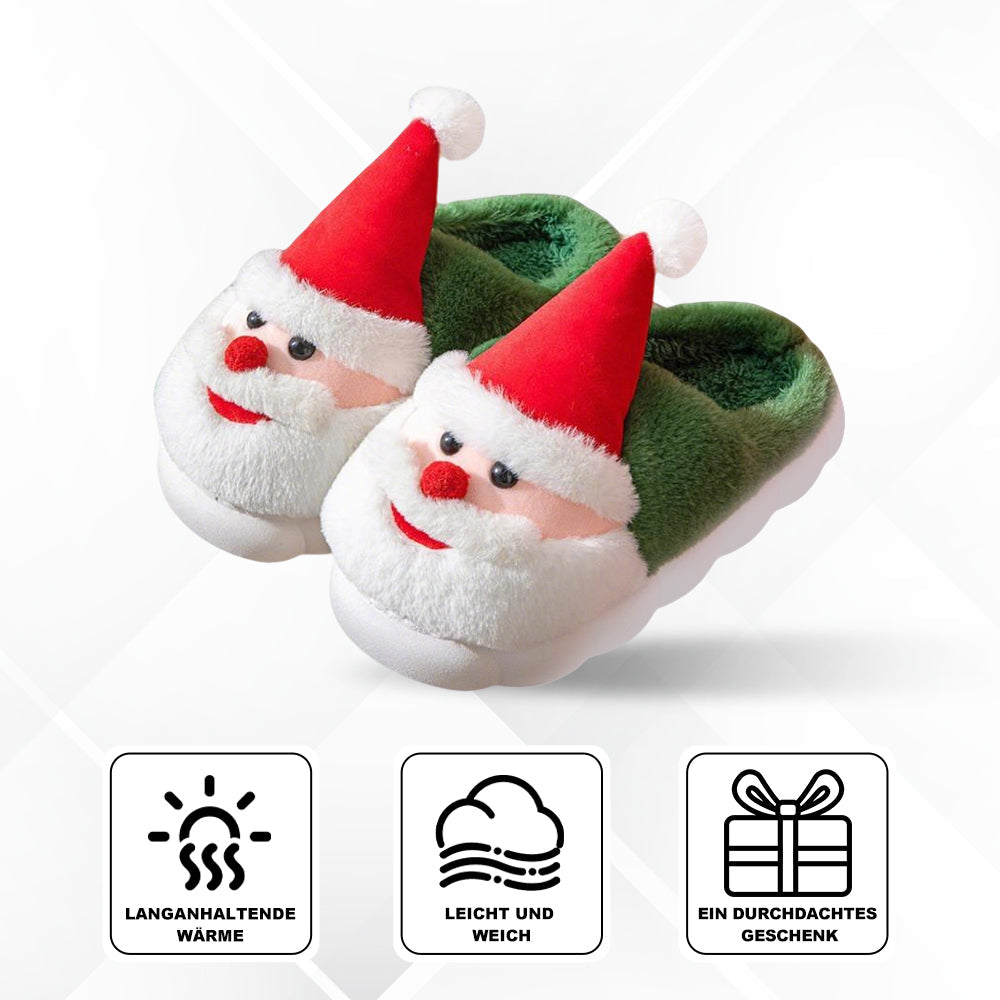 Winterjoy – Weihnachtsmann Hausschuhe - Warme Gemütliche Fest