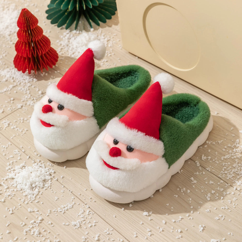 Winterjoy – Weihnachtsmann Hausschuhe - Warme Gemütliche Fest