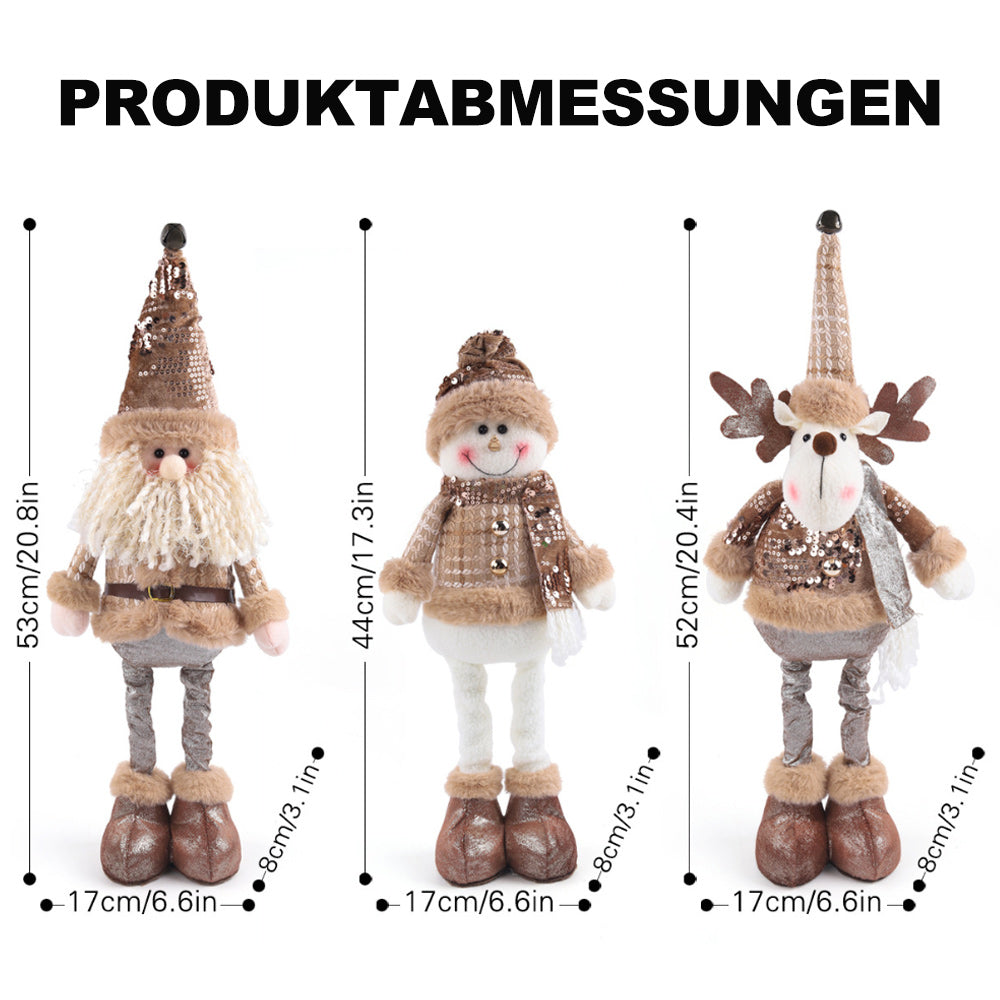 SantaJoy - Weihnachtliches Stretch-Spielzeug – Ideal als Geschenk & Dekoration